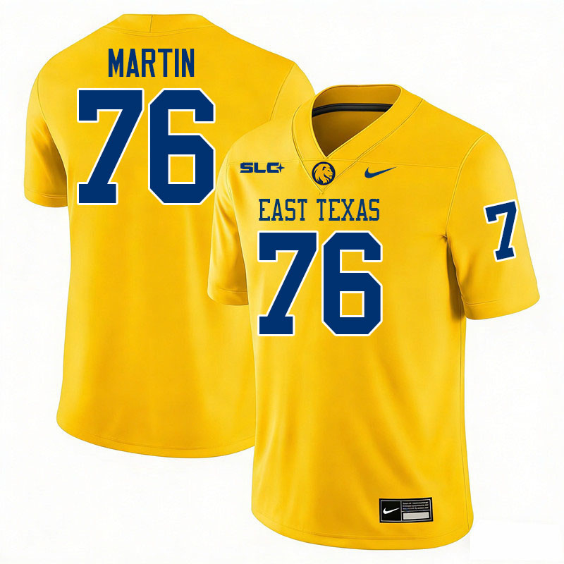 East Texas A&M Lions #76 Harvey Martin College Football Jerseys,Uniforms-Gold